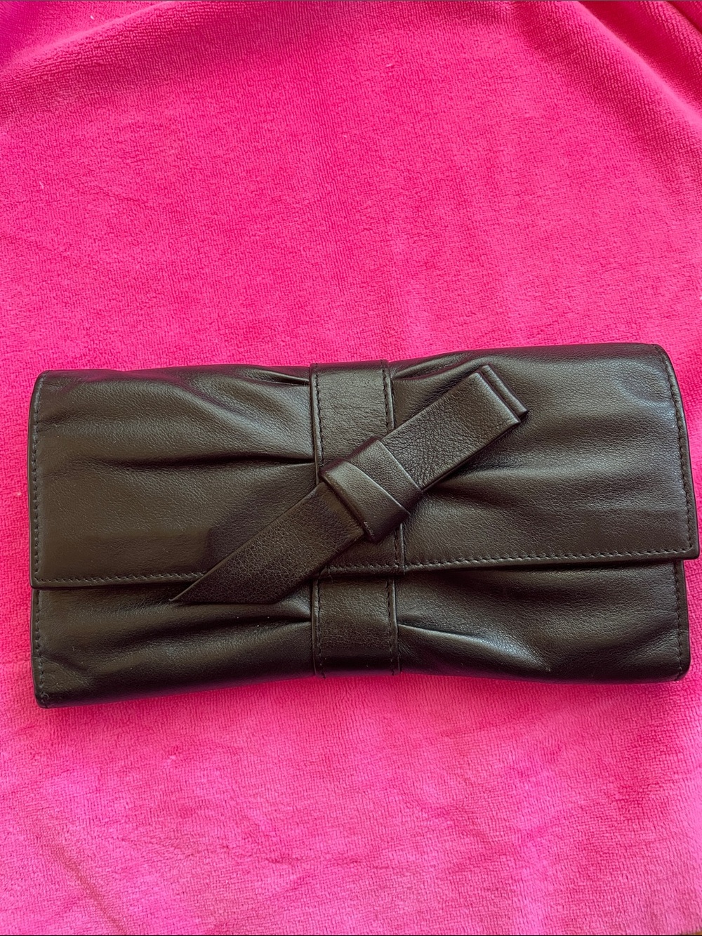 Mint Auth.Furla wallet Stunning with Fancy Bow Tie - Picture 7 of 14